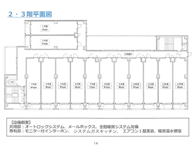 高齢者向け優良賃貸住宅 2階平面図