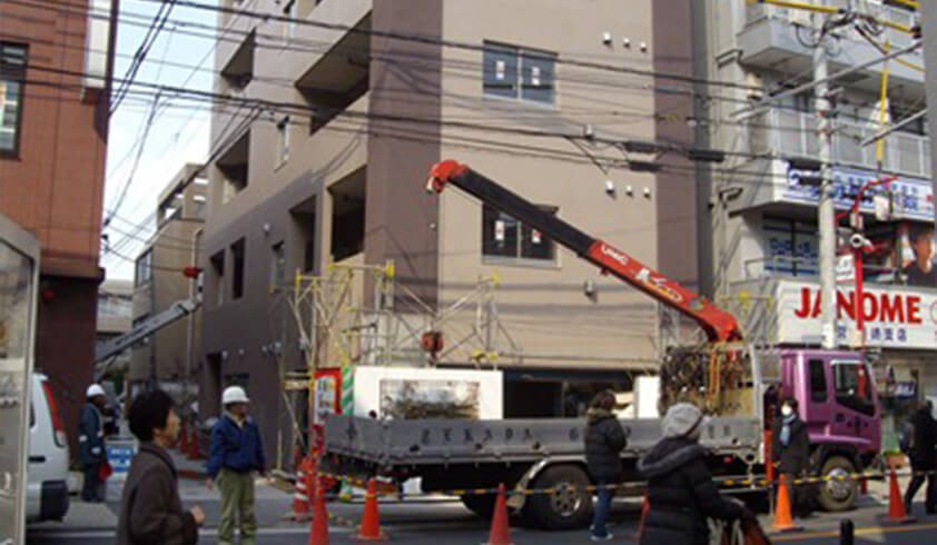 駅までのアクセスの良さを生かし、1階を店舗としたワンルームマンションをご提案AFTER